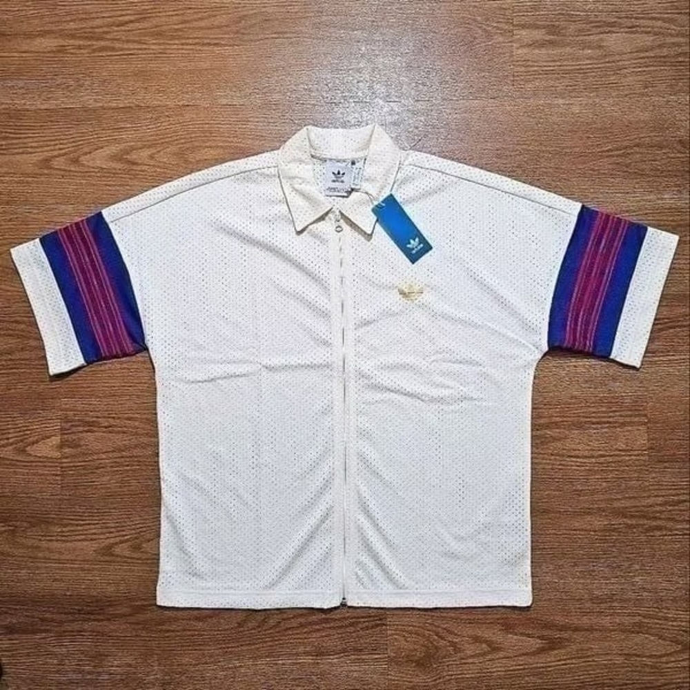Adidas VINTAGE Shooting Top Basketball
Track Warmup Shirt RETRO